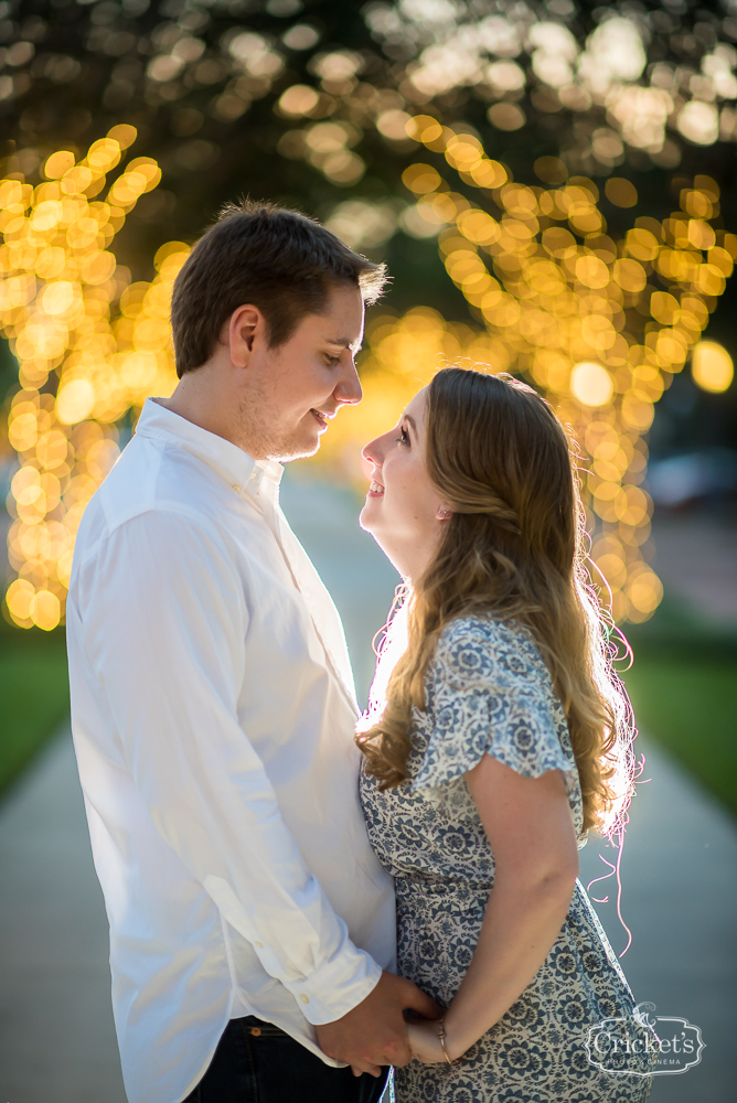 downtown winter garden engagement photography