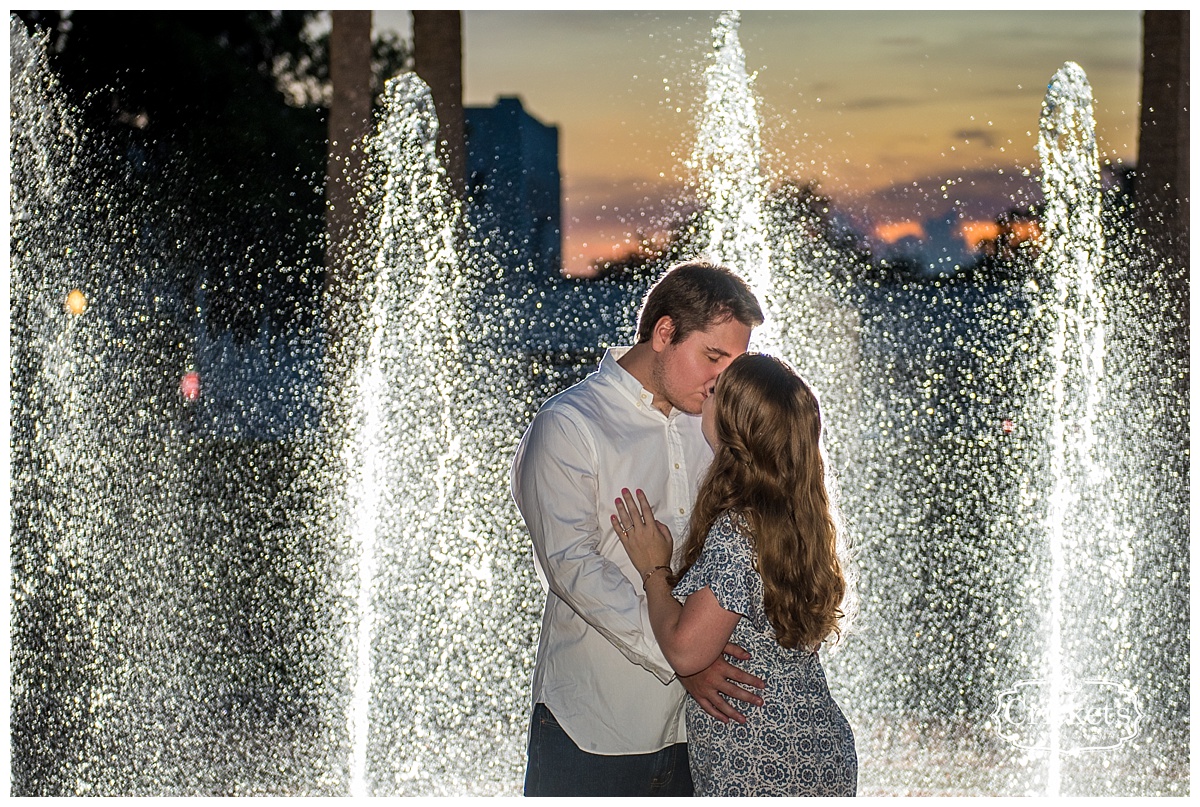 downtown winter garden engagement photography