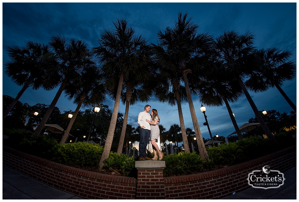 downtown winter garden engagement photography