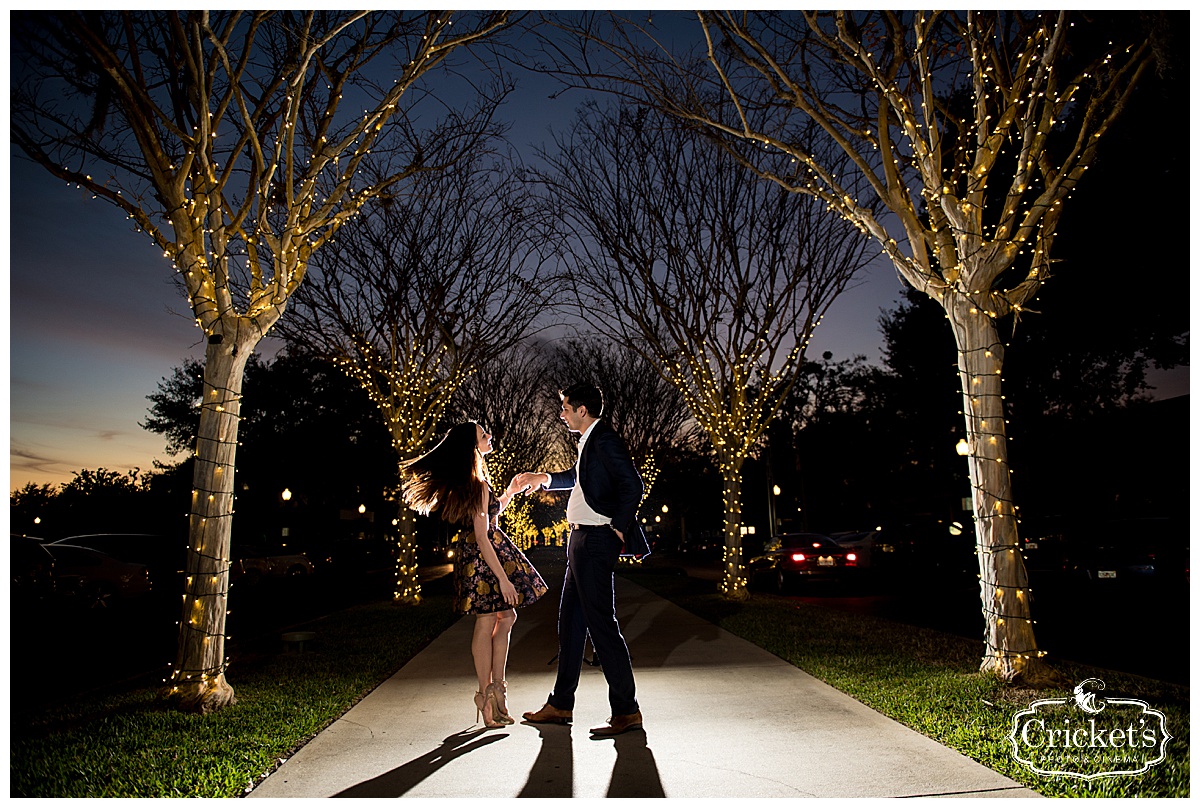 Winter Garden Engagement Photography