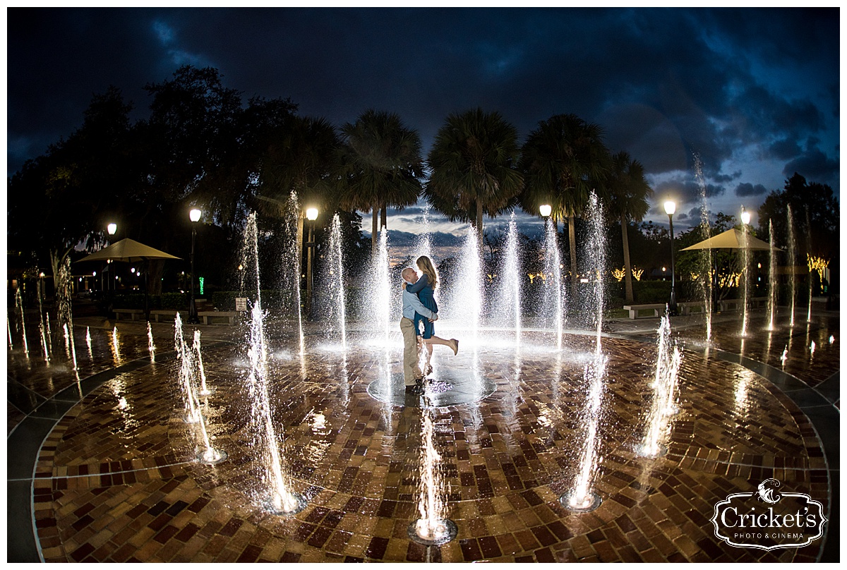 Downtown Winter Garden Engagement Photography