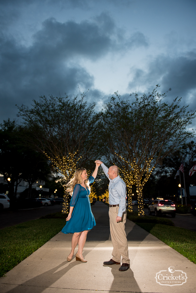 Downtown Winter Garden Engagement Photography